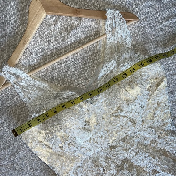 Lightinthebox Champagne  & Lace Sleeveless Tea Length A Line Formal Dress - Picture 5 of 16